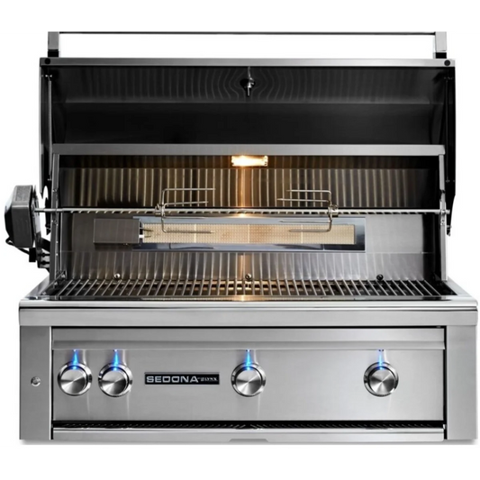 Lynx - 36" Sedona Built-in Grill with 3 Stainless Steel Burners and Rotisserie