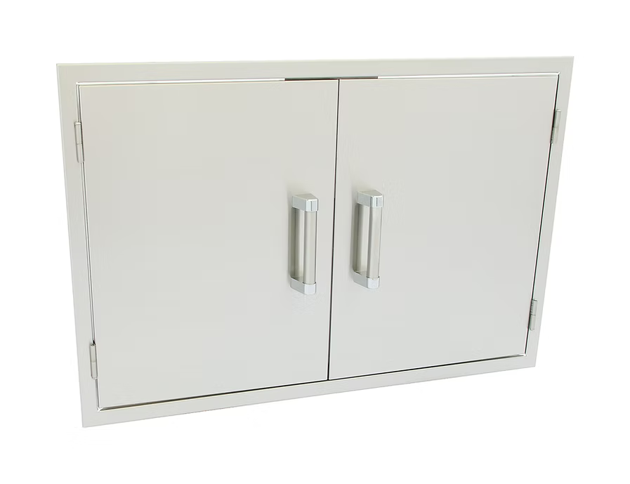 Kokomo - 30" Stainless Steel Access Doors, Dual Wall BBQ Island Door