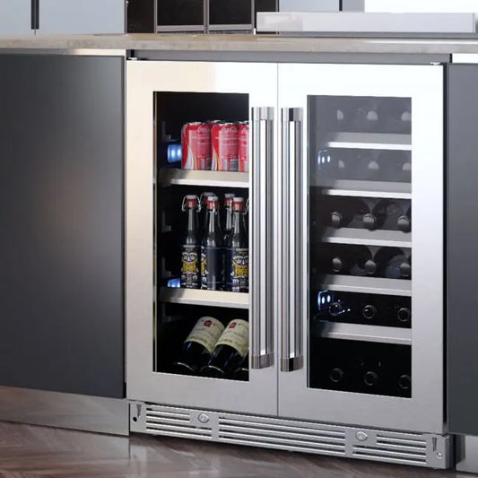 XO LUXURY 30" UNDERCOUNTER WINE AND BEVERAGE COOLER