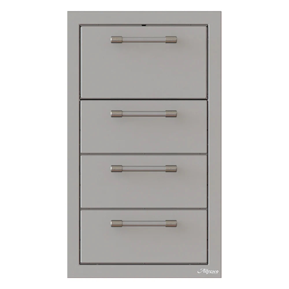 Alfresco - 17" Three Drawer/Paper Towel Holder