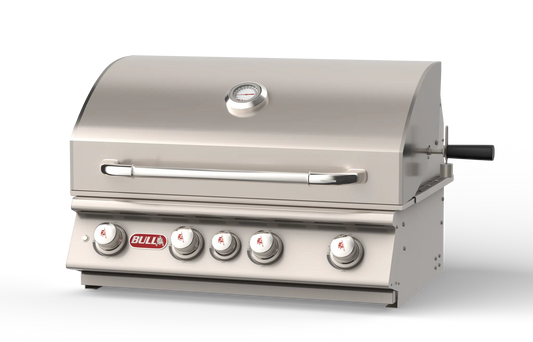 Bull - 30" Angus Stainless Steel Drop-In Grill w/ Insulated Jacket