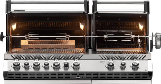 Napoleon Built-in Prestige PRO™ 825 Grill Head with Infrared Bottom and Rear Burner, Stainless Steel NG/LP