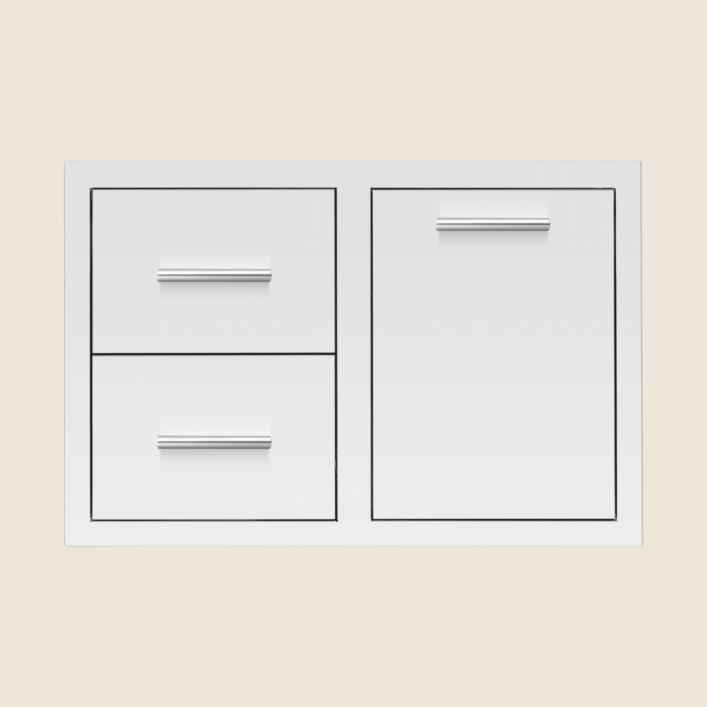 American Made Grills - 33" 2-Drawer & Vented LP Tank Pullout Drawer Combo