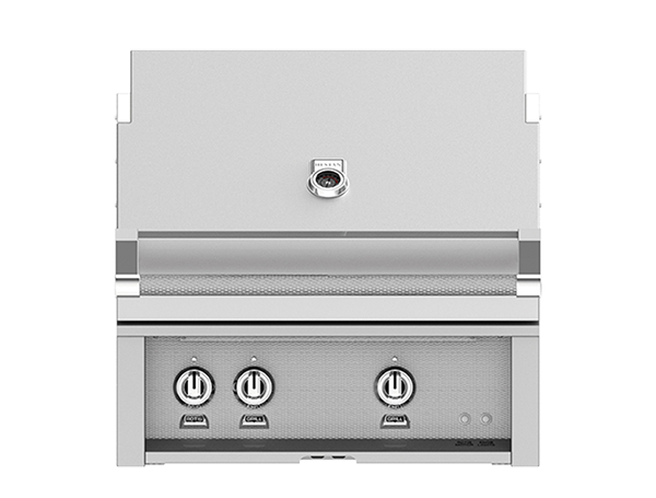 Hestan 30" Built-In Grill 1 Trellis Burners 1 Sear Burn Rotisserie