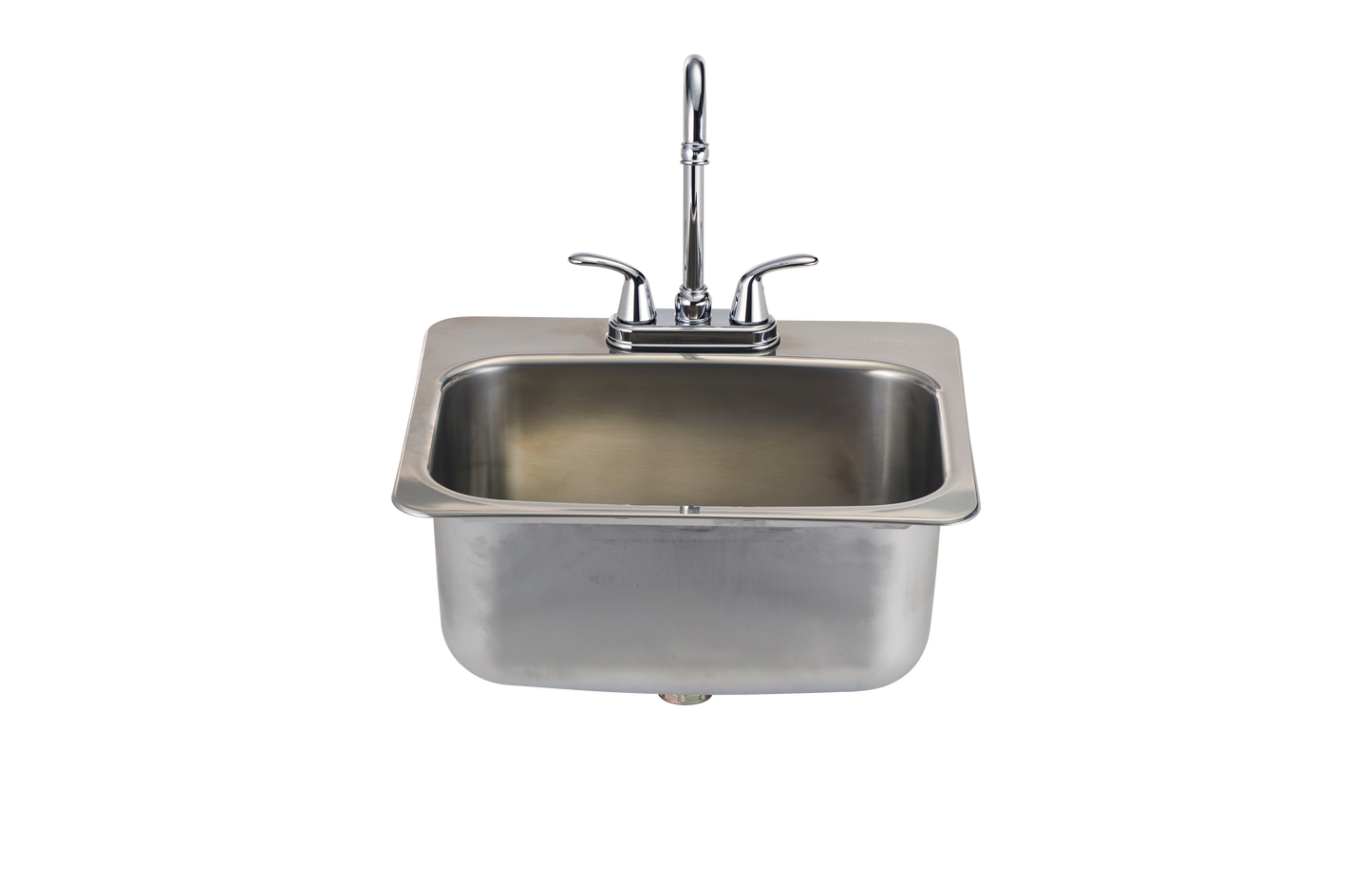 Bull - Large Stainless Steel Sink with Faucet