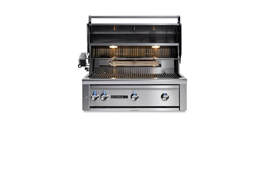 Lynx - 36" Sedona Built In Grill with Rotisserie, 1 ProSear Infrared Burner And 2 Stainless Steel Burners w/ Insulated Jacket