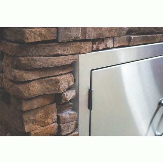 True Flame Masonry Frame - 17" Double Drawer