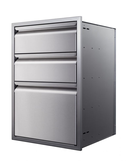 Memphis 21" Three Drawer Stack