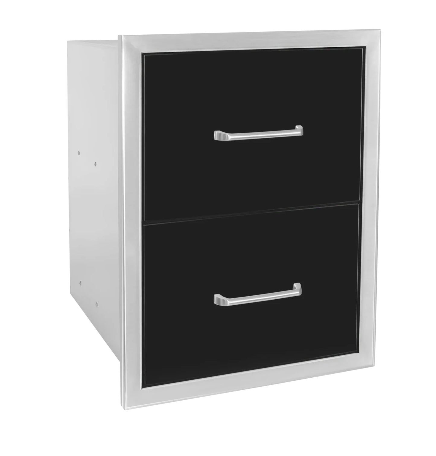 Wildfire 16"x22" Double Drawer BLACK SS