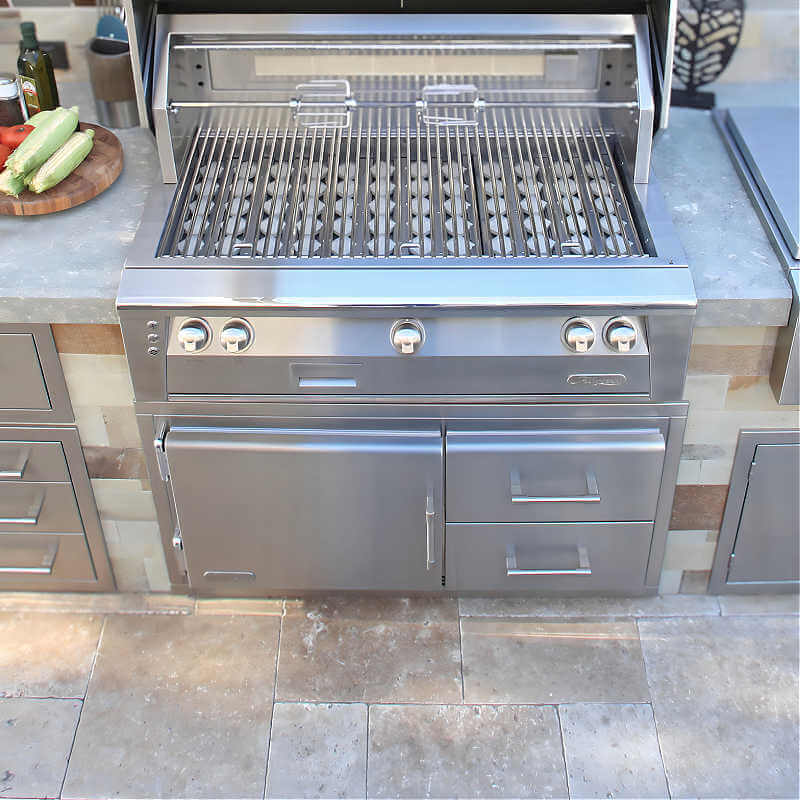 Alfresco - 42" Built-In Under Grill Refrigerator (7.25 CU.FT)