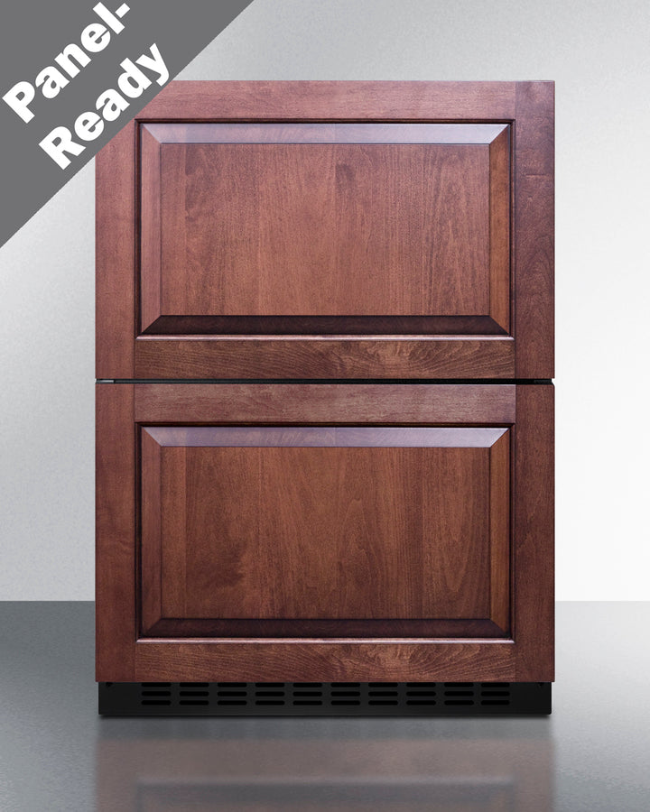 Summit - 24" Outdoor Draw Refrigerator and Freezer