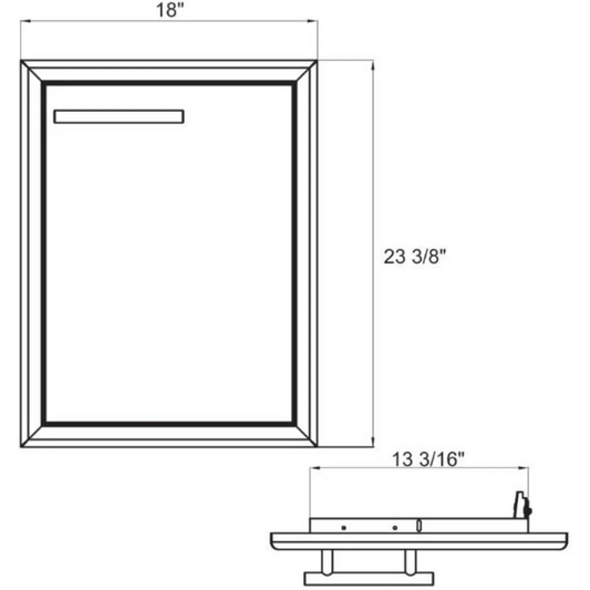 XO 18" PRO-GRADE LUXURY SINGLE DOOR RIGHT