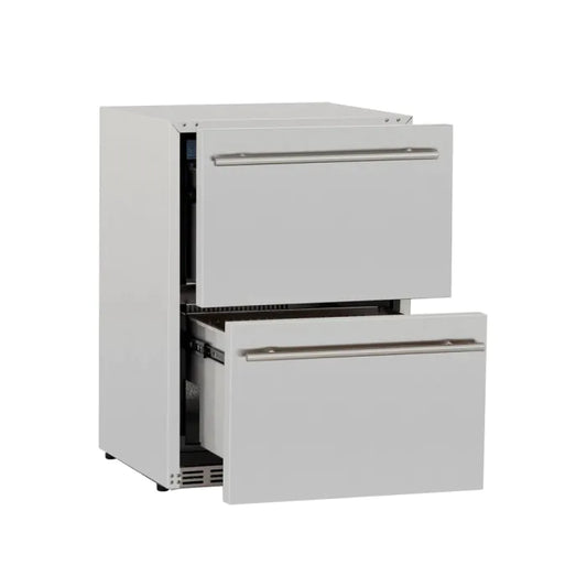 True Flame 24" Deluxe Outdoor Rated 2-Drawer Refrigerator (5.1c)