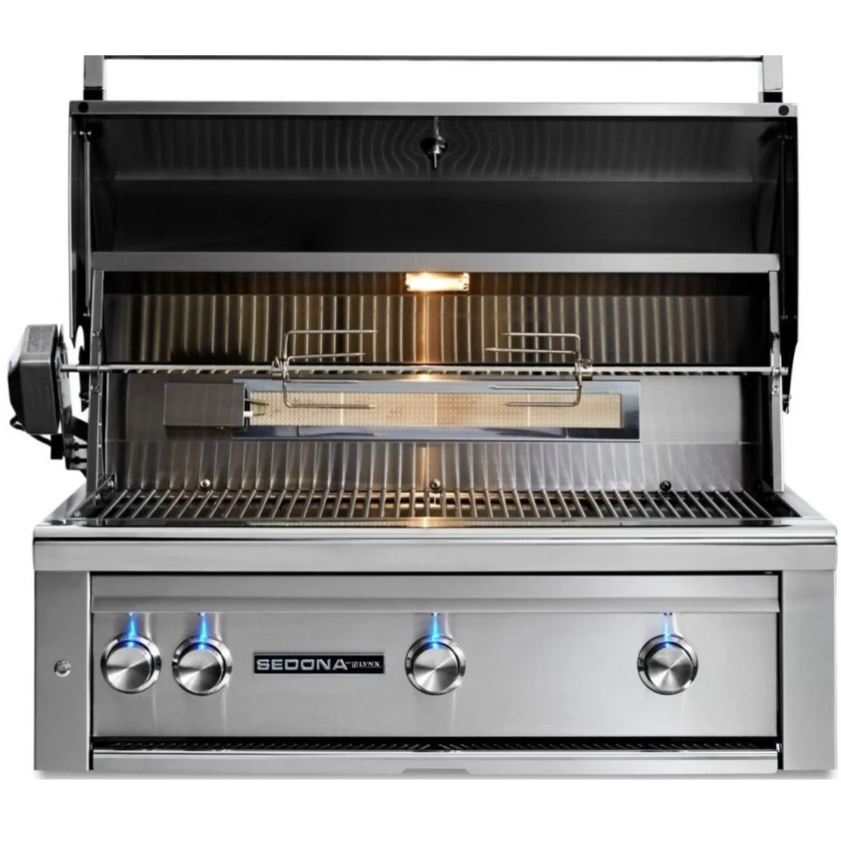 Lynx - 36" Sedona Built-in Grill with 3 Stainless Steel Burners and Rotisserie