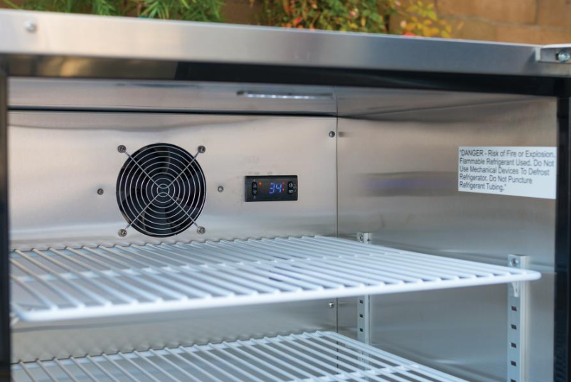 Bull - Premium Outdoor Rated 4.9 cu. ft. Stainless Steel Fridge Series II