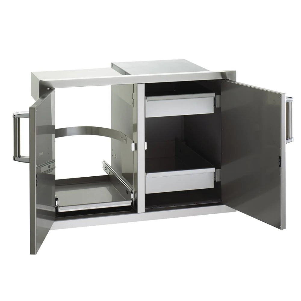 Fire Magic Double Doors with Tank Tray & Dual Drawers