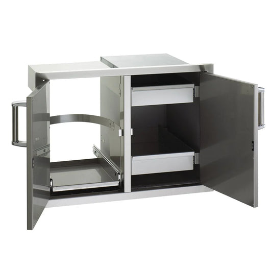 Fire Magic Double Doors with Tank Tray & Dual Drawers