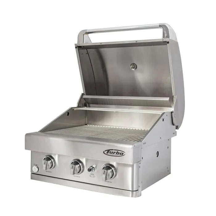 Turbo - 26" 3-Burner Built-In BBQ Gas Grill
