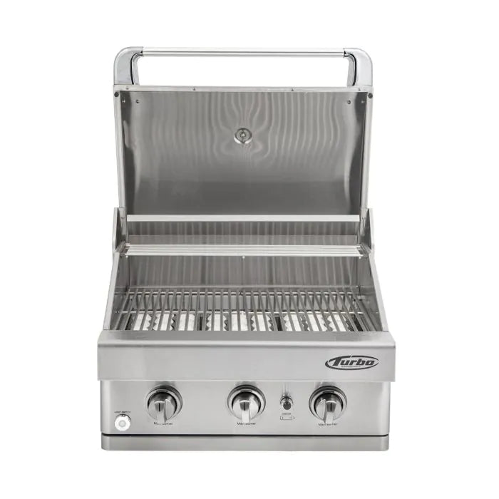 Turbo - 26" 3-Burner Built-In BBQ Gas Grill