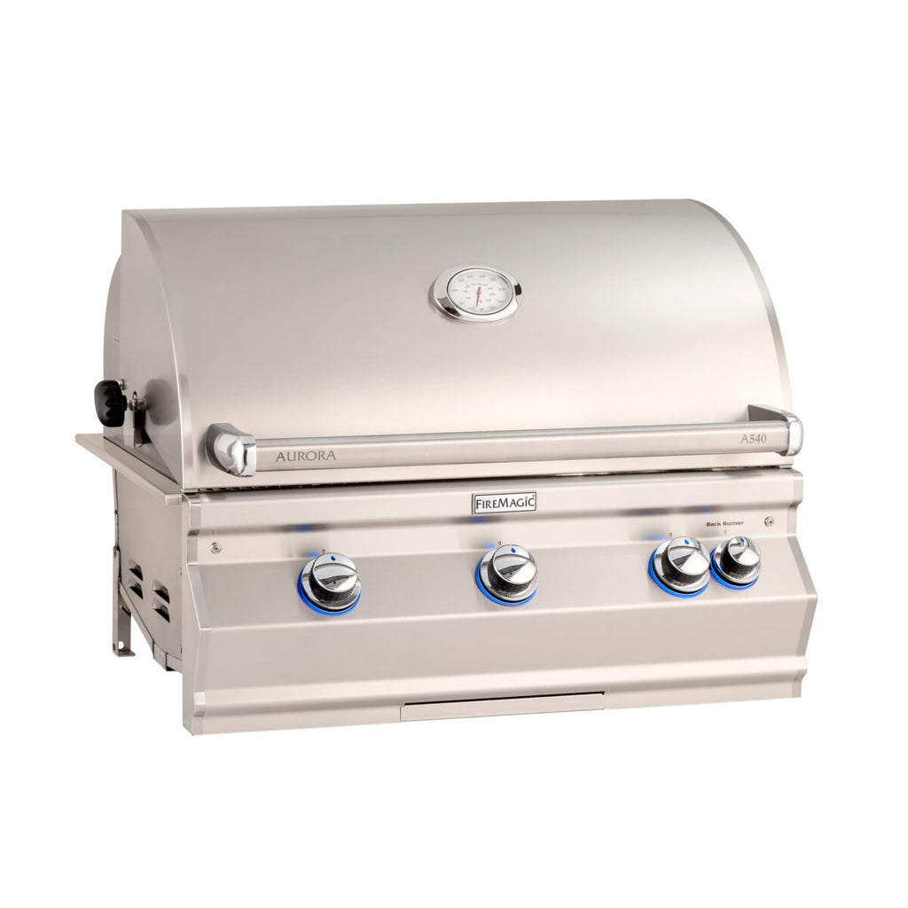 Fire Magic Aurora A540i Built-In Grill (ANALOG THERMOMETER WITHOUT ROTISSERIE BACK BURNER)