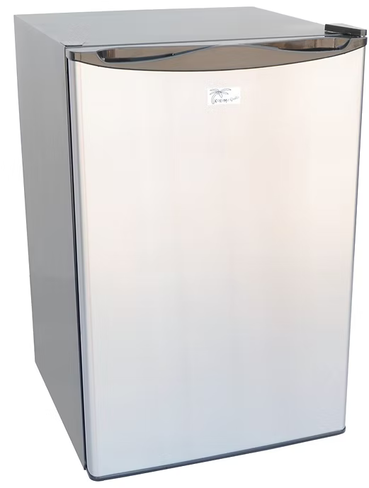 Kokomo - Built-In Outdoor Kitchen Refrigerator with Temp Control Soda Rack and Lights