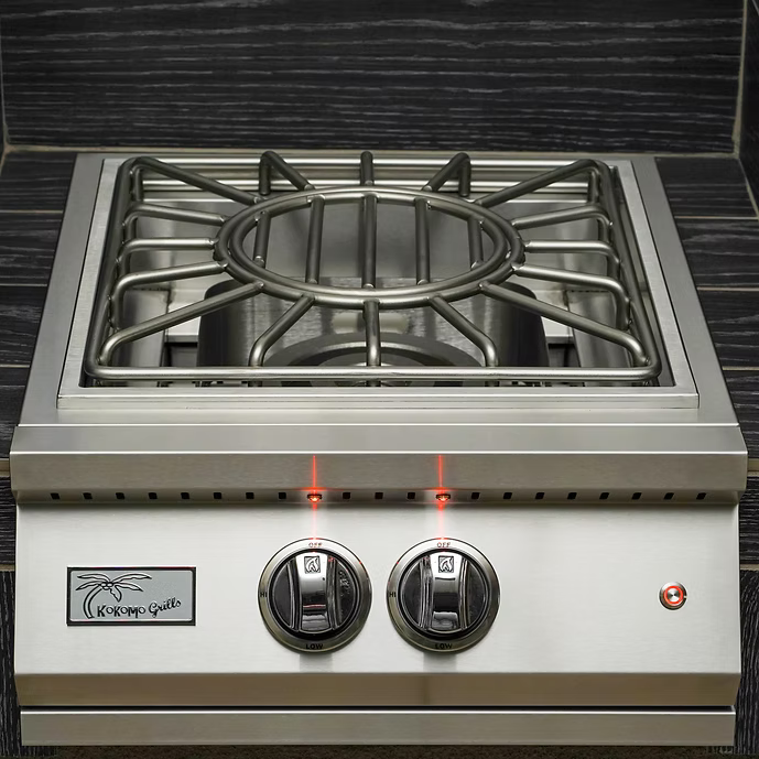 Kokomo - Professional Built-in Power Burner with Led Lights and Removable Grate for Wok