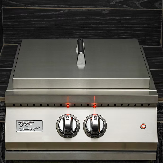 Kokomo - Professional Built-in Power Burner with Led Lights and Removable Grate for Wok