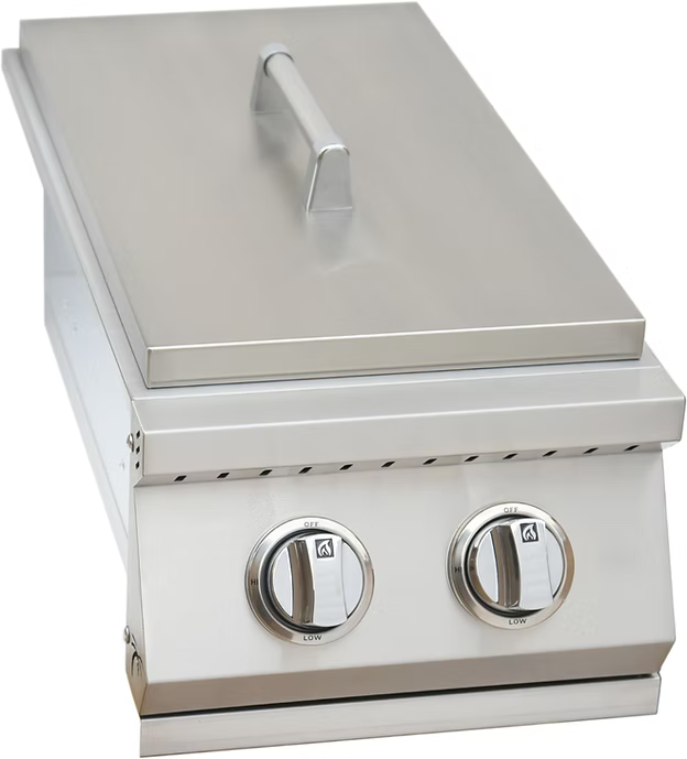 Kokomo - Built In Double Side Burner Stainless Steel with removable cover
