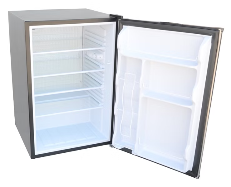 Kokomo - Built-In Outdoor Kitchen Refrigerator with Temp Control Soda Rack and Lights