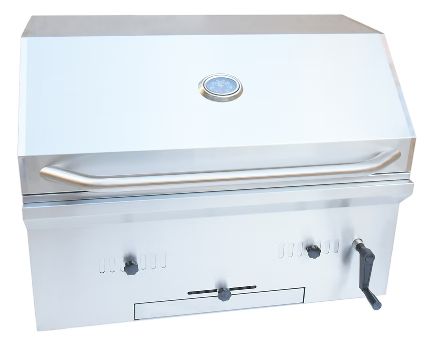 Kokomo - 32” Built in Stainless Steel Charcoal BBQ Grill with Temperature Gauge