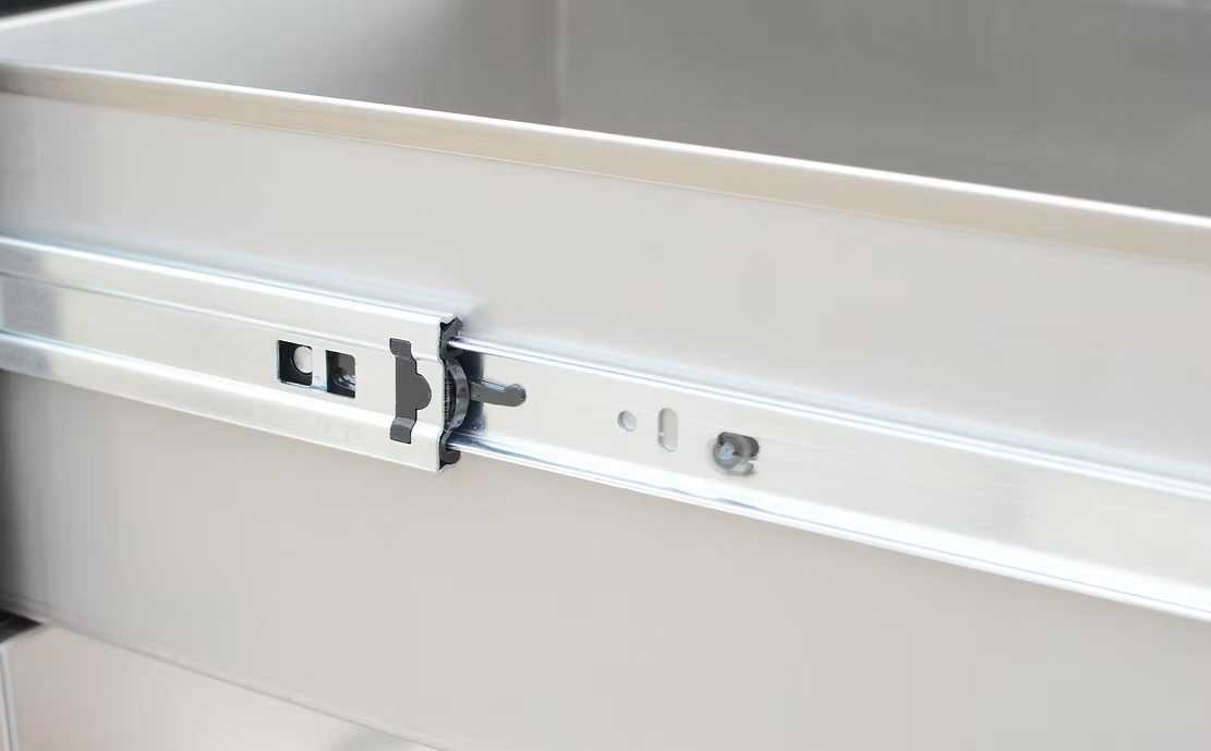 Kokomo - Stainless Steel Built-In Triple Drawer with Easy Glides and Bar Handles