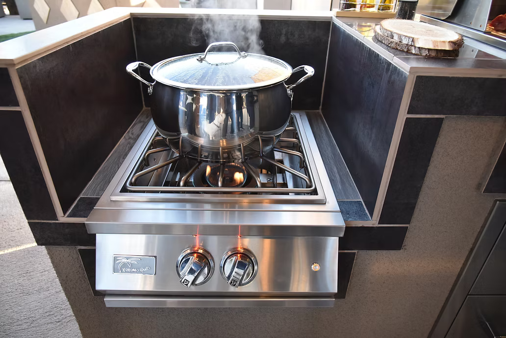 Kokomo - Professional Built-in Power Burner with Led Lights and Removable Grate for Wok