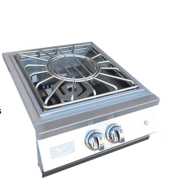 Kokomo - Professional Built-in Power Burner with Led Lights and Removable Grate for Wok