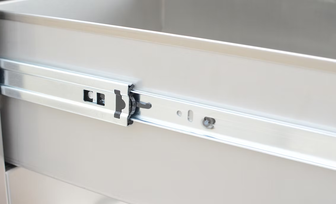Kokomo - Stainless Steel Built-In Single Drawer with easy glides and bar handles