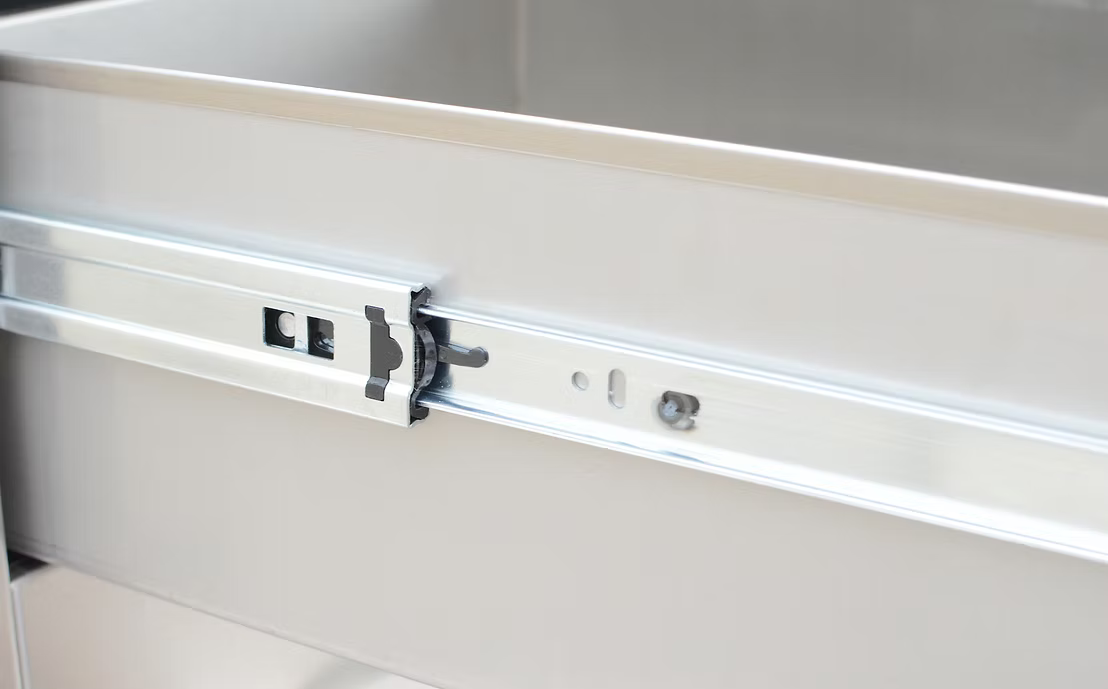 Kokomo - Stainless Steel Built-In Double Drawer with Easy Glides and Bar Handles