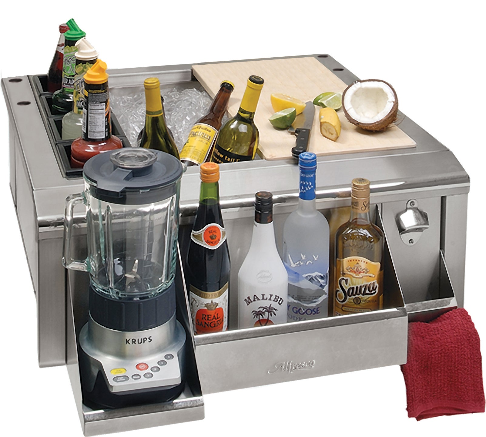 Alfresco - 26" Under Counter Ice Drawer & Bev Center Insulated