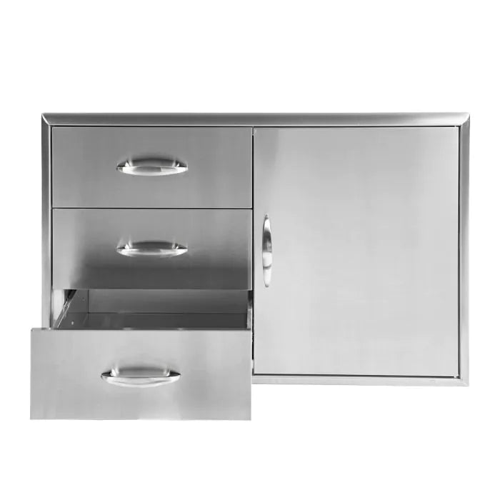 Turbo - 39" S/S Door Drawer Combo