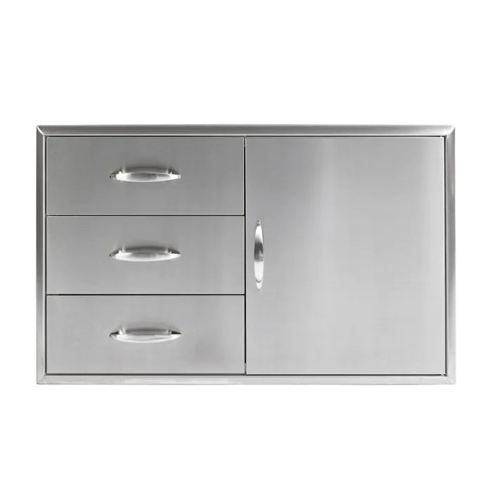 Turbo - 39" S/S Door Drawer Combo