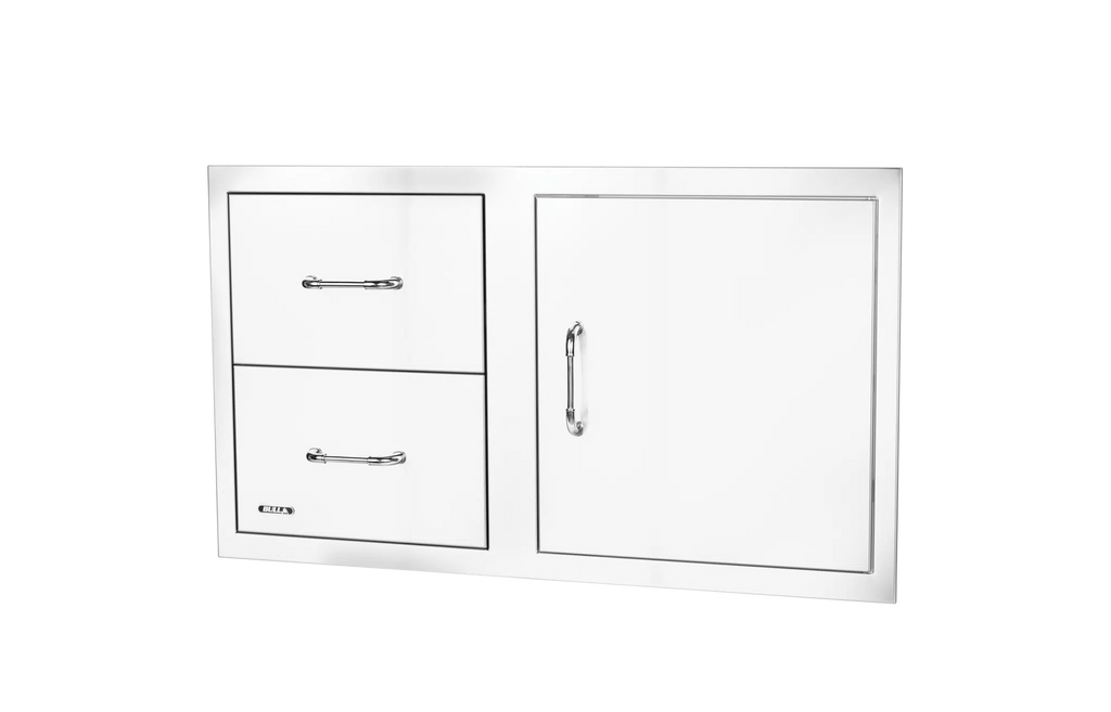 Bull - 30” Reversible Stainless-steel Door/Drawer Combo with Reveal