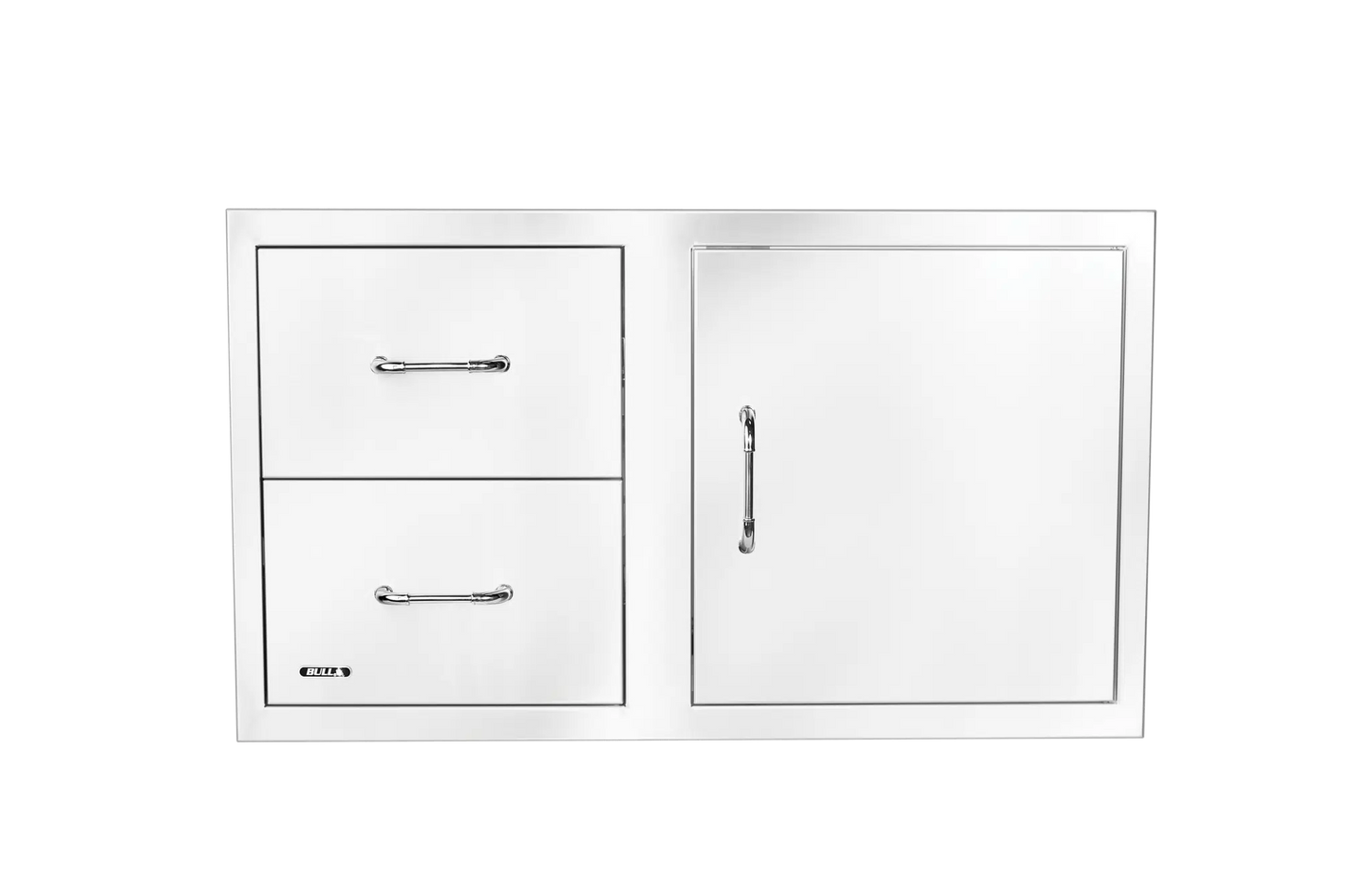 Bull - 30” Reversible Stainless-Steel Door/Drawer Combo with Reveal