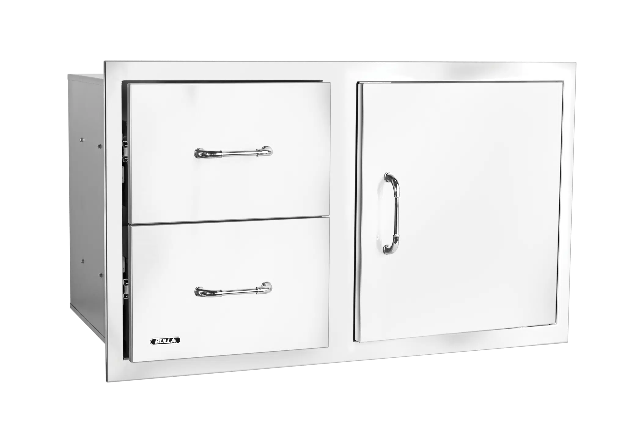 Bull - 30” Reversible Stainless-steel Door/Drawer Combo with Reveal