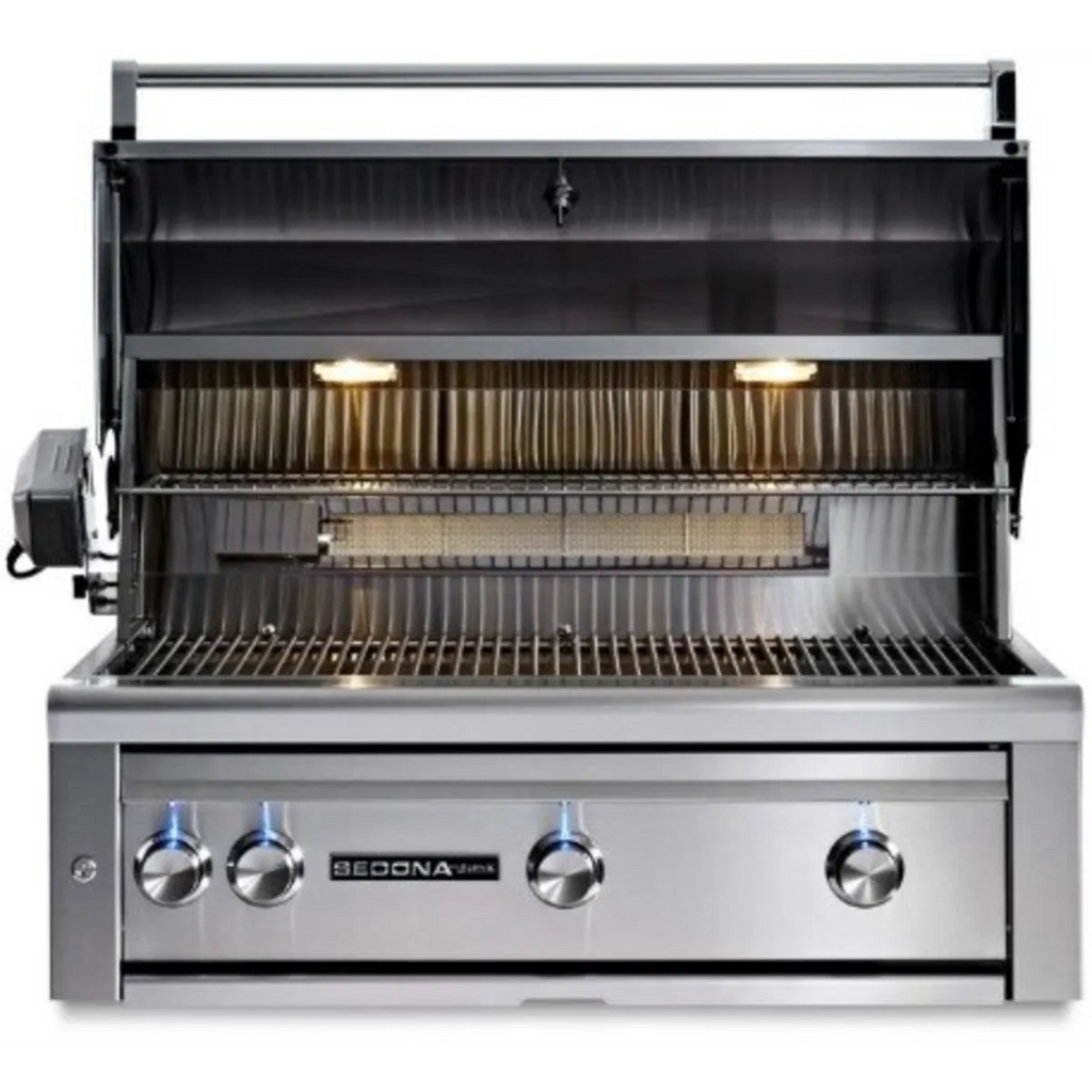 Lynx - 36" Sedona Built-in Grill with 3 Stainless Steel Burners and Rotisserie