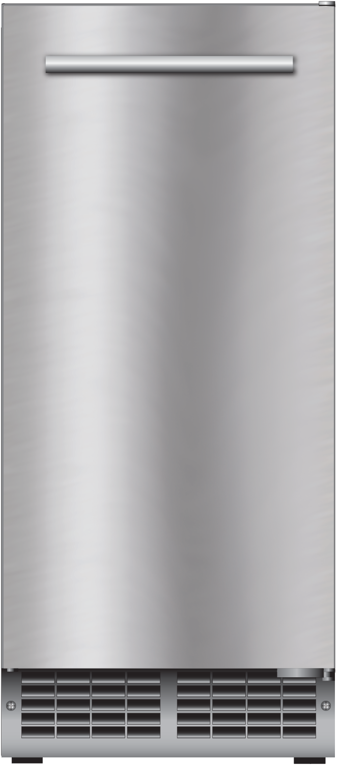 XO 15" INDOOR – OUTDOOR CLEAR GOURMET ICE MAKER -FACTORY INSTALLED BUILT-IN PUMP