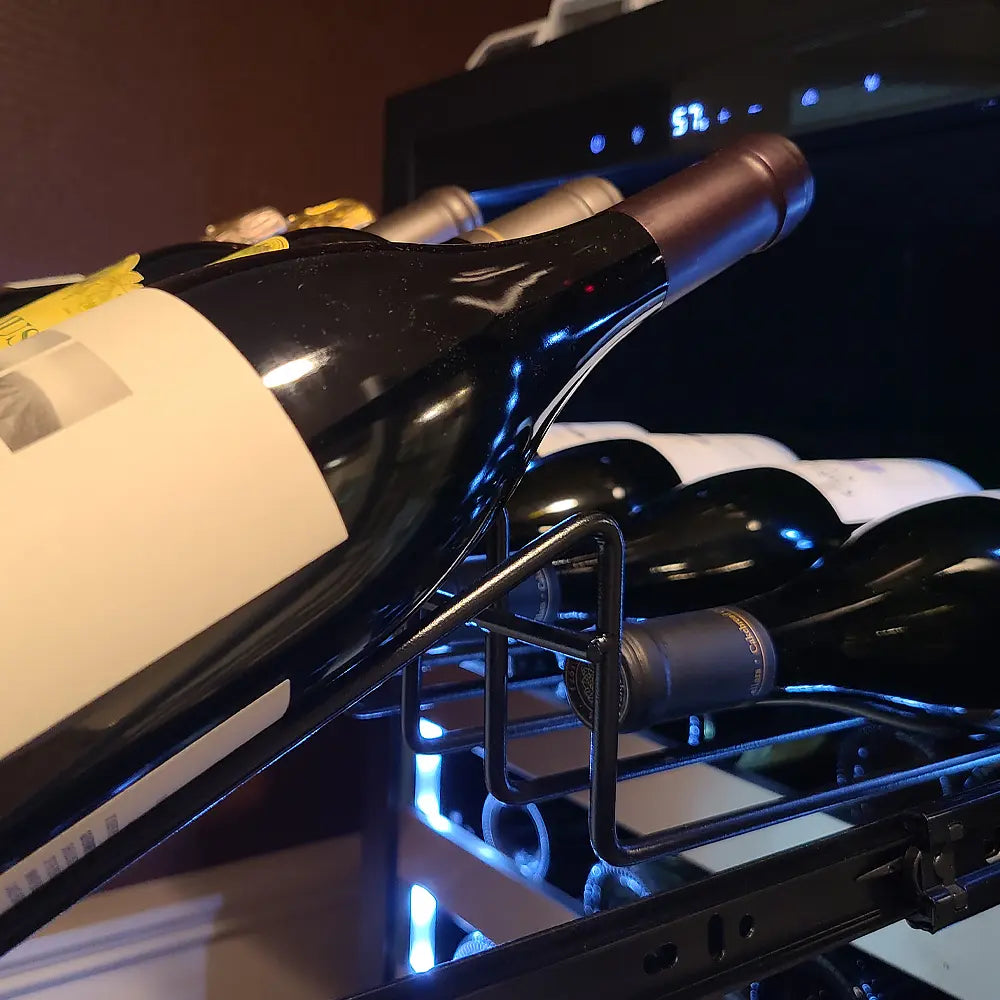 XO TALL DUAL ZONE WINE COOLER (SS glass)