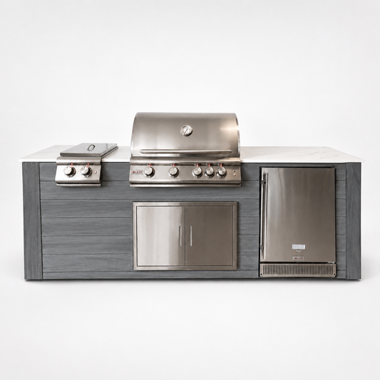 Signature Series Outdoor Kitchen | Blaze Grill, Power Burner & Refrigerator