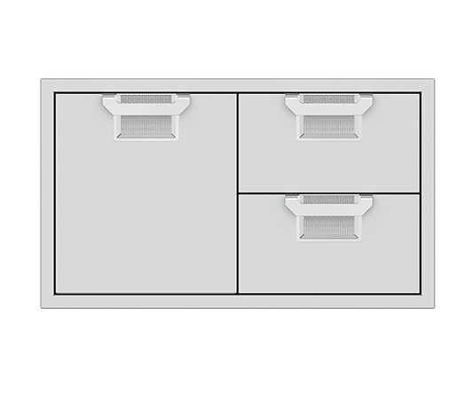 Aspire by Hestan 36" Double Drawer and Storage Door Combination - AESDR Series