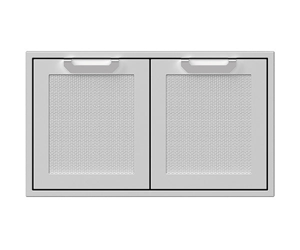 Hestan 36" Double Storage Doors Recessed Marquise SS