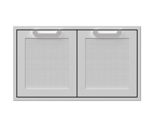 Hestan 36" Double Storage Doors Recessed Marquise SS