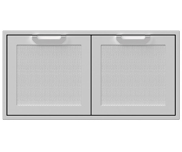 Hestan 42" Double Storage Doors Recessed Marquise SS