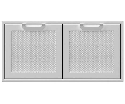 Hestan 42" Double Storage Doors Recessed Marquise SS